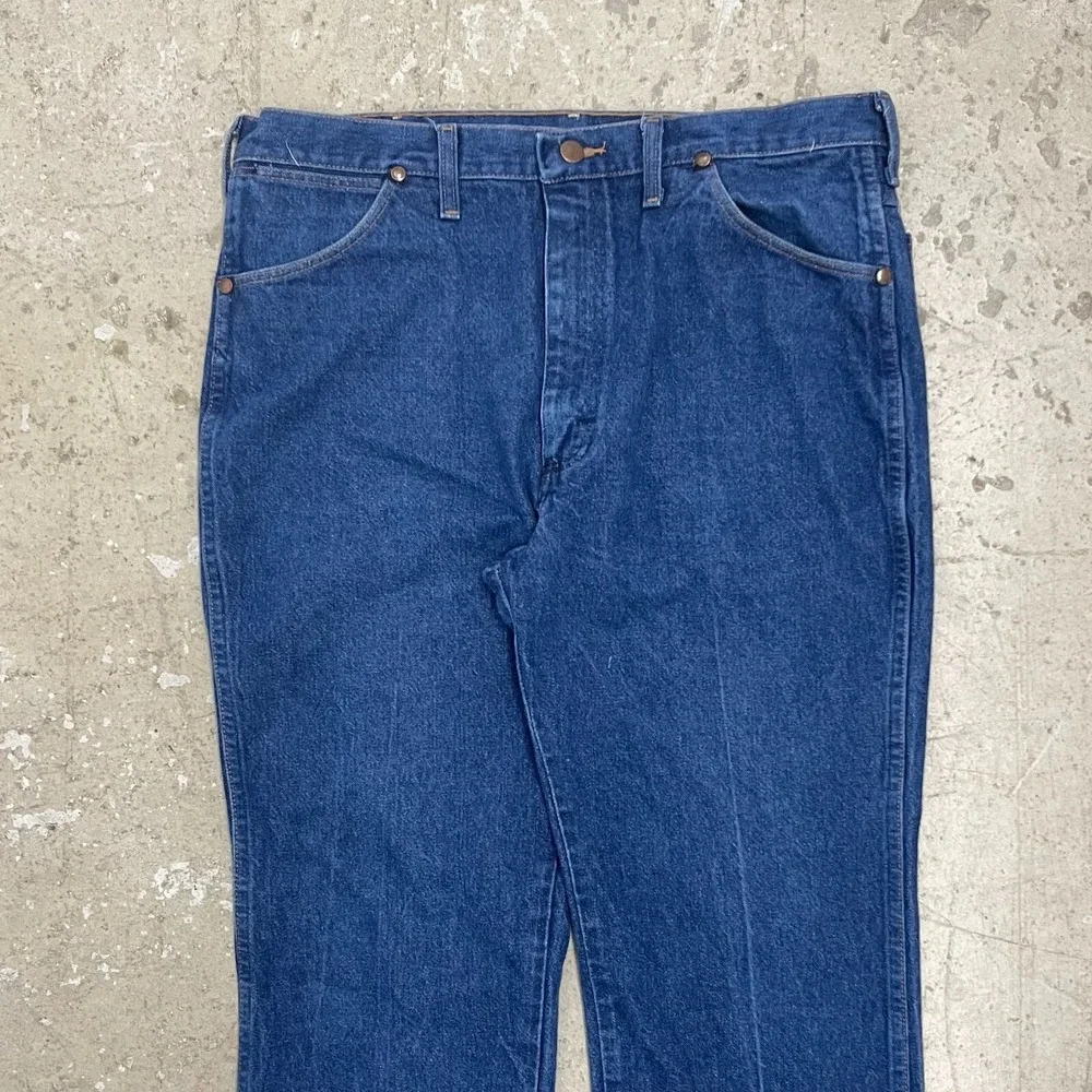 Vintage‎ Wrangler Jeans 36x29 Blue Pants 936 Cowboy Slim Western Denim Tag 38x30